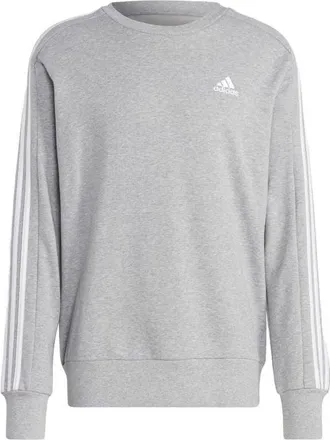 adidas Essentials French Terry 3-Stripes Sweatshirt Grey IC9319