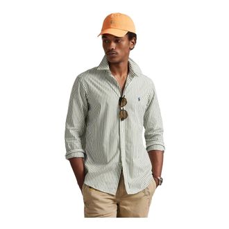 Polo Ralph Lauren Striped Poplin Shirt - male - Polo Ralph Lauren - Casual Shirts - White - 2XL - Shirts