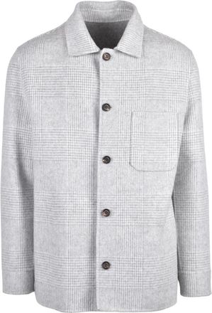 Eleventy Giaccone - Heren - Zomerjassen - Grijs - XL - Wol - Jassen