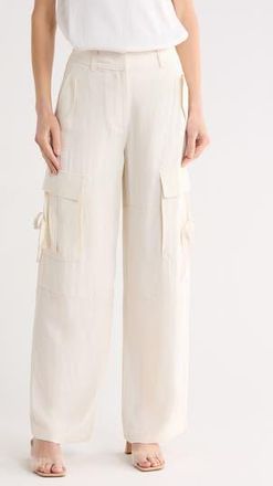 Ulla Johnson Pax Cargo Wide Leg Pants in Pristine at Nordstrom Rack, Size 10