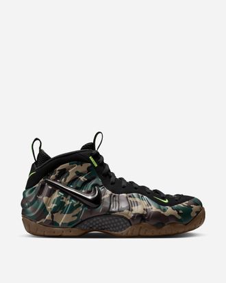 Nike Air Foamposite Pro Premium Sneakers Black / Voltage Green / Dark Brown