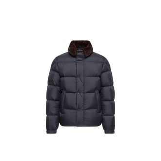 Moncler Moncler Drisfall Short Down Jacket, Men, Blue, Size: 3