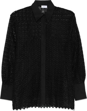 Akris Camicia con pizzo - Nero