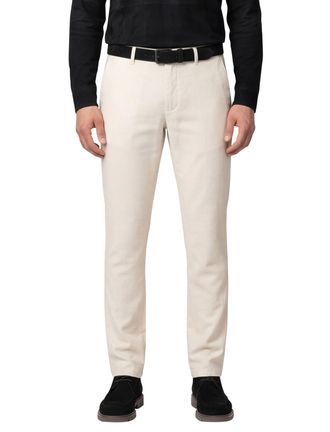 Alberto move-smart chino beige slim fit katoen