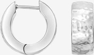 Dower & Hall Chubby Nomad Huggie Hoops in Sterling Silver at Nordstrom