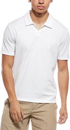 Vince Mesh Rib Johnny Collar Shirt