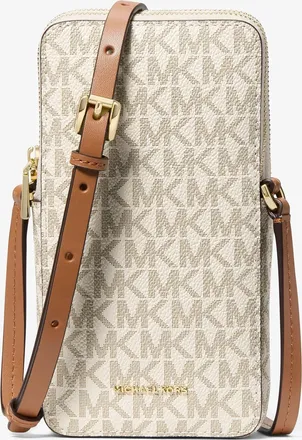 Michael Kors Jet Set Small Signature Logo Smartphone Crossbody Bag