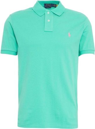 Polo Ralph Lauren Groen Slim-Fit Poloshirt - Heren - Polos - Groen - M - Katoen - Tops