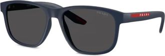 Prada Zonnebril met vierkant montuur - Blauw
