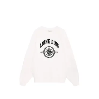 Anine Bing Logo-embroidered Graphic Sweatshirt