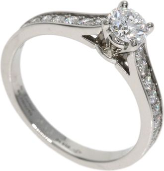 Cartier Platinum Platinum 950 Band Ring (Pre-Owned)