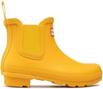 Hunter Klassieke Chelsea Boot - Dames - Regenlaarzen - Geel - 37 EU - Schoenen