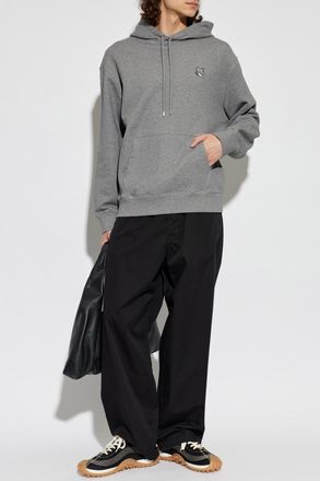 Maison Kitsun&eacute; Hoodie, Mens, Grey