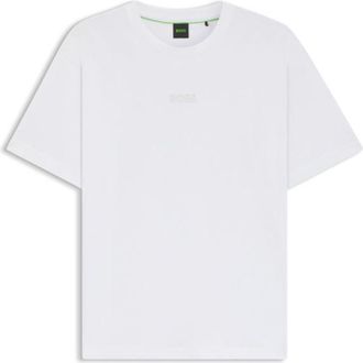 BOSS Cotton-jersey T-shirt with logo detail