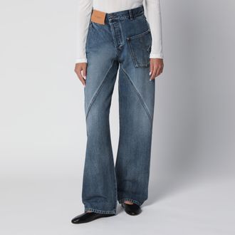 J.W.Anderson Workwear Twisted Mid Blue Cotton Jeans
