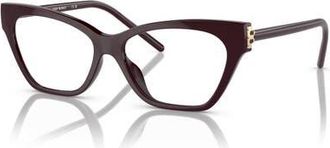 Tory Burch 54mm Cat Eye optical glasses in Red at Nordstrom