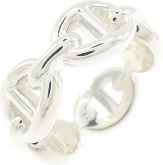 Herm&egrave;s Silver Silver 925 Band Ring (Pre-Owned)