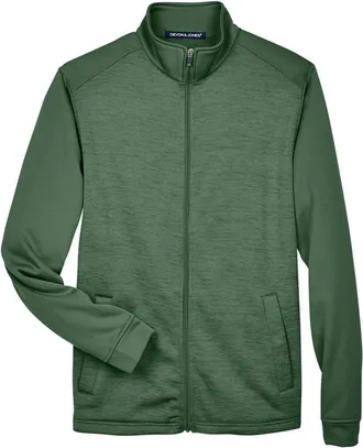 Devon & Jones Newbury Colorblock Mlange Fleece Full-Zip jacket