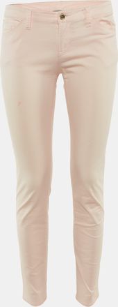 Emporio Armani Blush Pink Cotton Skinny Jeans
