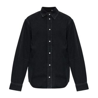 Off-white Denim Shirt - Heren - Spijkeroverhemden - Zwart - 2XL - Denim - Overhemden