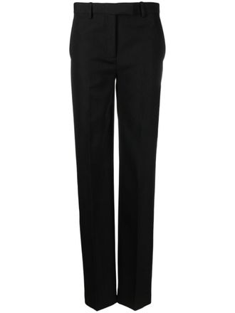 Versace virgin-wool tailored trousers - Black