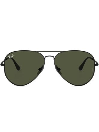 Ray-Ban Zonnebril met piloten montuur - Zwart