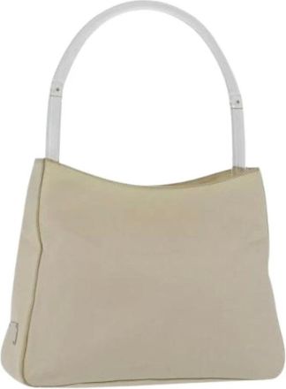 Prada Pre-owned Shoulder Bags, female, Beige, Size: ONE SIZE Pre-owned Vintage Hand Bag