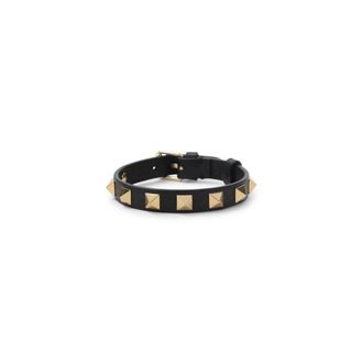 Valentino Garavani Bracelets, male, Black, Size: ONE SIZE Leather Bracelet