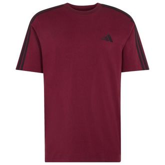 adidas Essentials Single Jersey Left Chest Branded Tee T-Shirt f&uuml;r Herren | rot