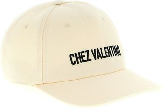Valentino Garavani Logo-Embroidered Cotton Baseball Cap - Cream