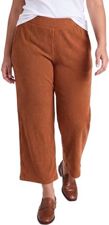 Anne Klein Plus Pull-On Wide Waistband Wide Leg Crop Pant