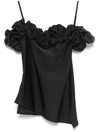 Coperni Off-Shoulder Top with Ruffled Neckline