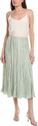 Vince Crinkled Paneled Maxi Skirt