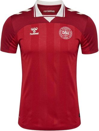Hummel Herenvoetbalshirt Denemarken 2025 (Rood)