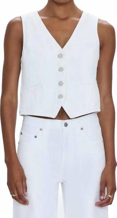 Pistola Denim Vero Denim Vest In White