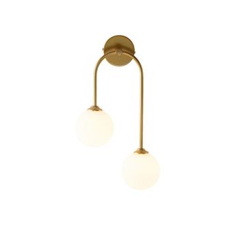 OEM L&aacute;mpara De Pared Decorativa Con Globo De Cristal Y 2 Luces Ac90-240 Para Dormitorio, Sala De Estar, Comedor, Luz Blanca