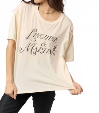 Bloomingdale's Linguine & Martinis Tee In Cream