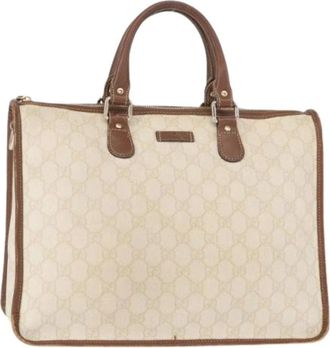 Gucci Pre-owned Handbags, female, Beige, Size: ONE SIZE Pre-owned Vintage Handbag