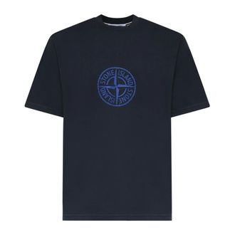 Stone Island T-Shirts, male, Blue, Size: 3XL T-Shirts