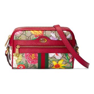 Gucci (WMNS) Gucci Ophidia SeriesGG floral Clutch Single Shoulder Bag mini 517350-92YBC-8722