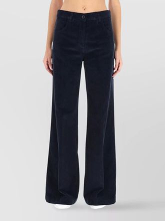 Aspesi relaxed fit wide-leg trousers pockets