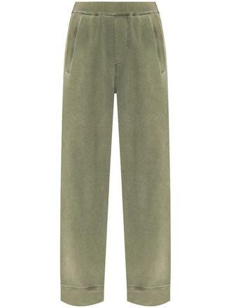 Dsquared2 cotton track pants - women - Cotton - M - Green