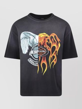 Amiri graphic print crew neck short sleeve top