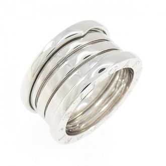 Bulgari Silver White Gold (18K) Band Ring (Pre-Owned)