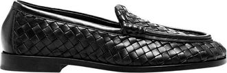 Bottega Veneta Black Leather Loafers