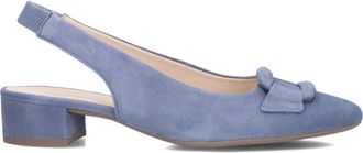 Gabor Schoenen, Dames, Blauw, 40 1/2 EU, Su&egrave;de, Blauwe Slingback Hakken