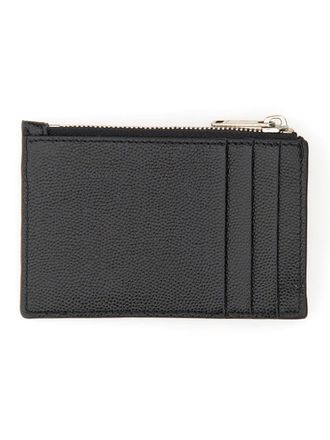 Palm Angels Leather Card Case - Black