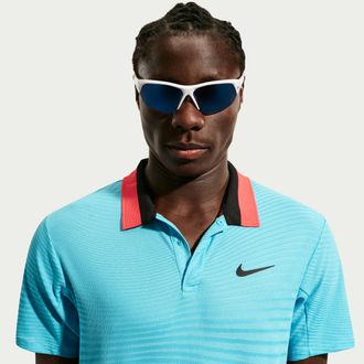 Nike Mens Court Slam Aero-FIT Tennis Polo in Blue | IM6588-416