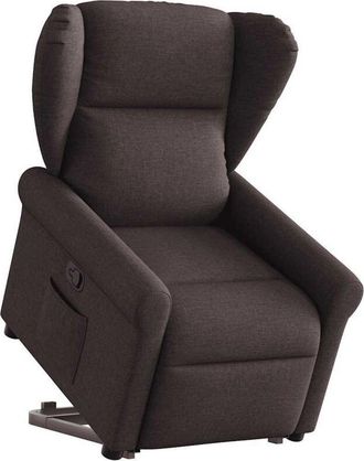 vidaXL Vidaxl - Sill&oacute;n Reclinable Elevable Tela Marr&oacute;n Oscuro