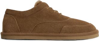 12 Storeez shearling derby hoes - women - Leather/Sheep Skin/Shearling/Polyethylene vinyl acetate (PEVA) - 36 - Brown